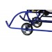 Санимобиль на колесах Премиум, педальный принцип - синие