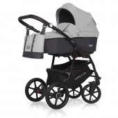 Коляска 2 в 1 Riko Basic Bella, 01 серый-графит
