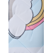 Farfello Складной детский стеганый коврик-одеяло Z1 (Единороги, голубой)
